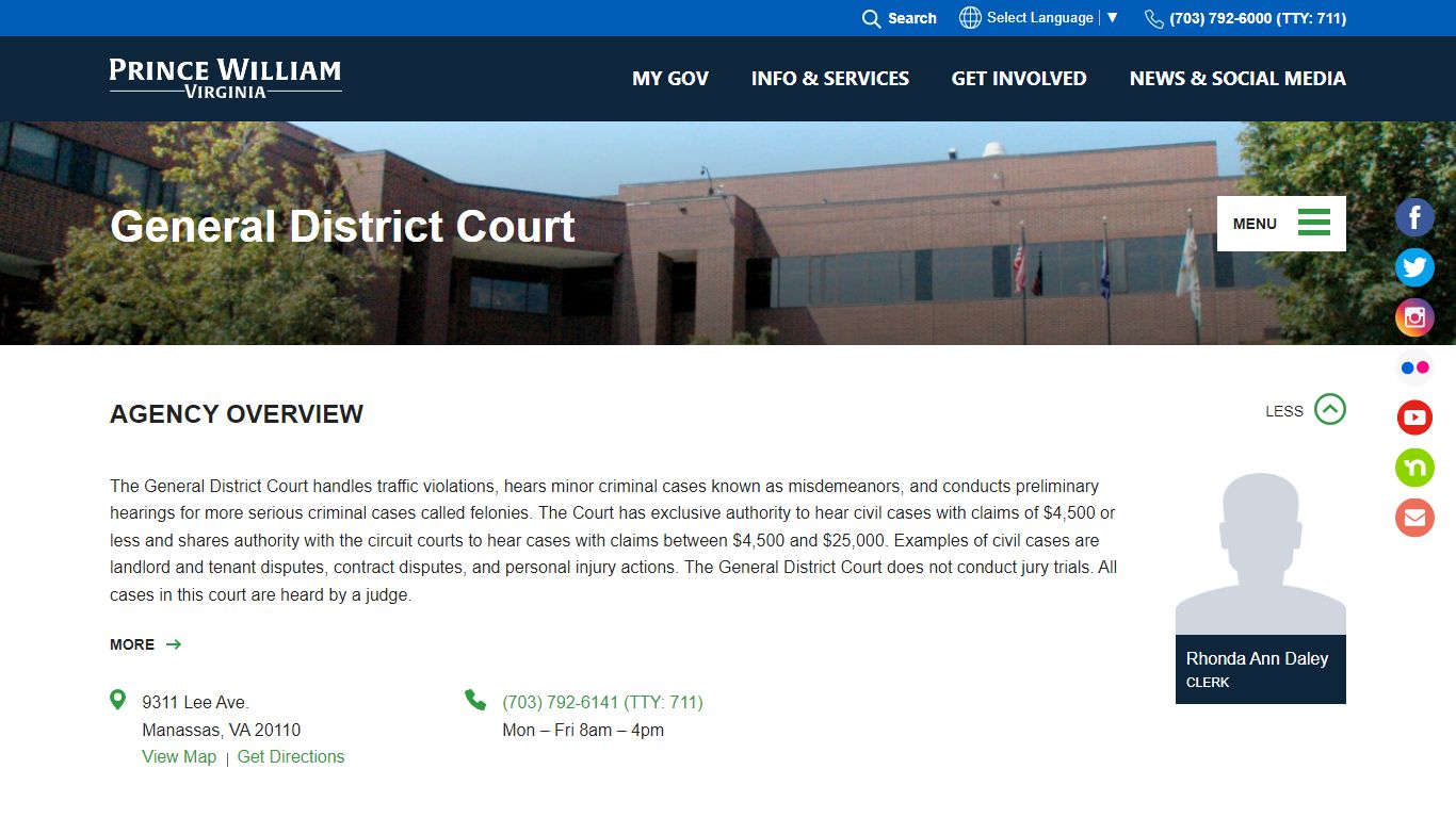 General District Court - Prince William County, Virginia